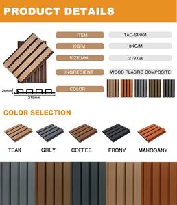 Revestimiento de Pared Decorativo Interior 3D, Paneles Acordonados con Aspecto de Madera, WPC, Revestimiento de Pared Duradero - Product Image 2