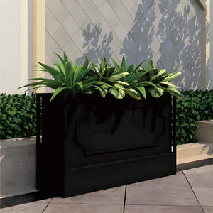 Boîtes à fleurs décoratives personnalisables en acier inoxydable pour décoration extérieure de restaurant d'hôtel, pots de fleurs extérieurs modernes - Product Image 2