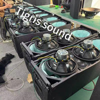 Sistema de Sonido Profesional HDL 50A 4K, Altavoz de Línea Activa de 3 Vías con Doble Woofer de 12 Pulgadas, para DJ, Uso en Exteriores