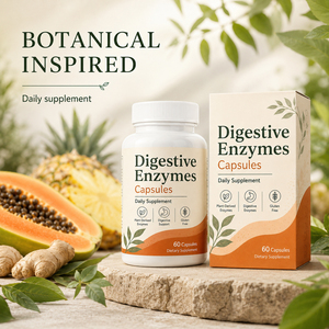 Capsules Probiotiques Véganes Biologiques Prébiotiques Multi-Enzymes en Gros pour le Soutien Digestif Personnalisable – Soins de Santé pour Adultes - Product Image 4