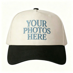 Gorra de Béisbol Deportiva Casual de Alta Calidad, de Cinco Paneles, Estructurada, Bordada, con Logotipo Personalizado de Dos Tonos - Product Image 2