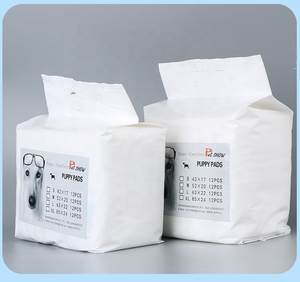 도매 일회용 여성 개 애완 동물 공급 기저귀 작은 흡수 부드러운 강아지 패드 나무 티슈 종이로 만든 훈련 사용 - Product Image 4