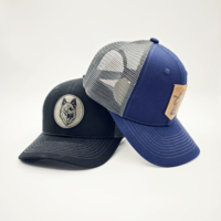 Gorras Richardson Personalizadas con Parche de Cuero, Logotipo Bordado, Malla de Rizo, Gorra Trucker de 6 Paneles, Estilo Hip Hop 112, MOQ Bajo