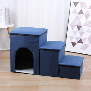 Escaleras Plegables de Lujo para Mascotas, <span class=keywords><strong>Escalera</strong></span> Plegable Resistente con Almacenamiento para <span class=keywords><strong>Cama</strong></span>, Sofá, <span class=keywords><strong>Nido</strong></span> para Cachorros, Escaleras para Mascotas con Esponja Gruesa - Product Image 5