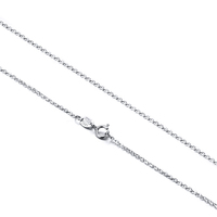 Collier en argent sterling 925 RINNTIN SC06 pour hommes, plaqué or 14k 18k, chaîne câble, vente en gros