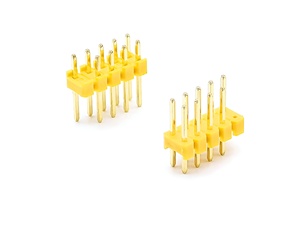 Doble fila 2,0mm paso amarillo Pin Header SQ0.5mm H2.0mm 2*1P-2*40P tipo Din para aplicación de PCB - Product Image 5