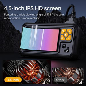 Nouvel Endoscope Industriel Portable Personnalisable avec Écran de 4,3 Pouces, Étanche, Rigide 8,5 mm, <span class=keywords><strong>Caméra</strong></span> d'<span class=keywords><strong>Inspection</strong></span> HD 1080P, Portée 10 m - Product Image 2