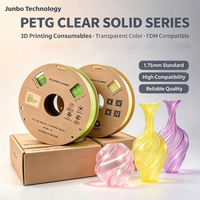 Filamen Printer 3D PETG Transparan Jernih 1.75mm 1kg Gulungan Kristal Jernih Kualitas Tinggi Harga Grosir Pabrik Murah