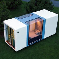 Maison modulaire en acier de luxe Maison capsule en conteneur préfabriqué Application mobile complète de villa