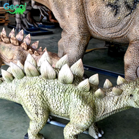 Parc de dinosaures Gecai Primeval - Modèle de stégosaure animatronique grandeur nature à vendre