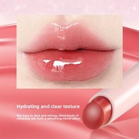 Water Gloss Mirror Pouting Lips Tidak Mudah Menempel di Cangkir White Atmosphere Solid Lip Gloss Lipstick