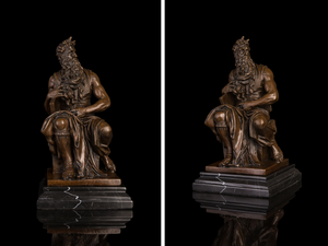 Statua di mosè scultura in bronzo di oggetti d'arte da collezione di Figurine di sculture occidentali famose di 242 - Product Image 2