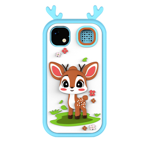 2026 OEM Meilleur prix abordable Smartphone jouet mignon en forme de cerf, dinosaure, ours avec caméra et caméra de surveillance pour enfants avec jeux - Product Image 5
