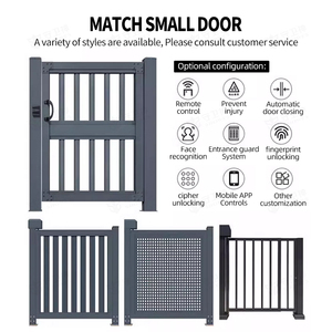 Puerta DE SEGURIDAD plegable al por mayor, puerta lineal segmentada, puertas <span class=keywords><strong>correderas</strong></span> retráctiles automáticas para entrada - Product Image 4