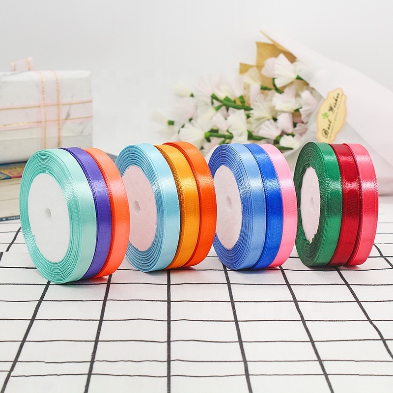 Silk Manufacturer OEM LOGO Custom Satin Ribbon 4 CM 2CM 1CM Polyester Tape for Lanyard or Packing or Gift Wrap Image 3