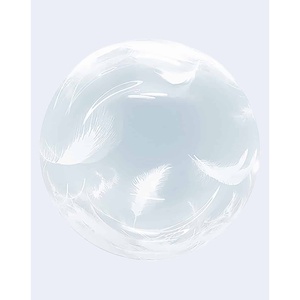 Palloncini eleganti e durevoli con bolle di piume da 45cm per feste - Product Image 1
