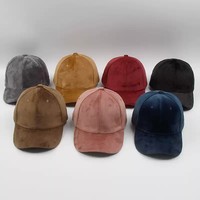 Casquette de baseball en velours à 6 panneaux avec logo personnalisé, toucher doux de luxe, en daim, avec boucle métallique, pour marques, vente en gros