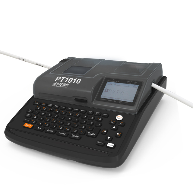 PUTY PT1010 Wholesale 300dpi Personal Thermal Transfer Wire Heat Shrink Pvc Tube Cable Barcode Label Printer