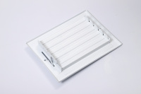 Grille d'aération murale/ceiling blanche 8" x 6" pour usage résidentiel, 2 voies, en acier et plastique durable, modèle 2SW0806, pour climatiseur extérieur