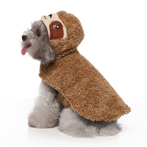 Fluffy Bradypod Solid Winter Dog Costume China Atacado Cosplay Roupas para Cães Pequenos e Médios - Product Image 2