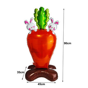 Globos grandes de Pascua de pie conejito conejo pollo huevo en forma de globo de papel de aluminio para Feliz Pascua fiesta de cumpleaños hogar primavera decoraciones - Product Image 4