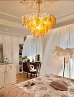 Lustre en verre de Murano de luxe, très vendu, hauteur réglable, garantie 3 ans, pour villa, salon, chambre, LED moderne