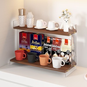 Table de toilette personnalisée, étagère de rangement multi-niveaux, boîte de rangement pour cosmétiques, lavabo, salle de bain, bureau, étagère de rangement - Product Image 5
