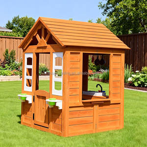 Maisonnette de jeu pour enfants en bois, personnalisable, stable, pour intérieur et extérieur, à prix abordable - Product Image 1