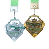 Médaille d'or sur mesure avec plaque d'honneur, trophée pour les compétitions de marathon et les champions d'événements