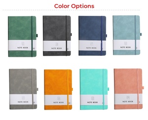 OEM A7 With Elastic Strap Pu <b>Journal</b> Diary Notebook Printed Brand Logo Diary Notepad Note Book PU Leather Notebook for Student - Product Image 6