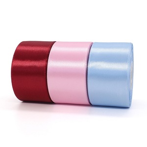 Pita Satin Premium Berkualitas Tinggi Warna Campuran 1,5 Inci Satu Sisi Lebar 4cm untuk Mawar Abadi - Product Image 4