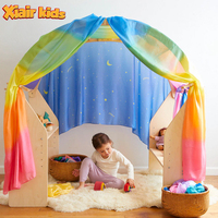 Mobilier extérieur intérieur en bois pliant salle de jeux maternelle Montessori bibliothèque pour tout-petits coin lecture préscolaire garderie