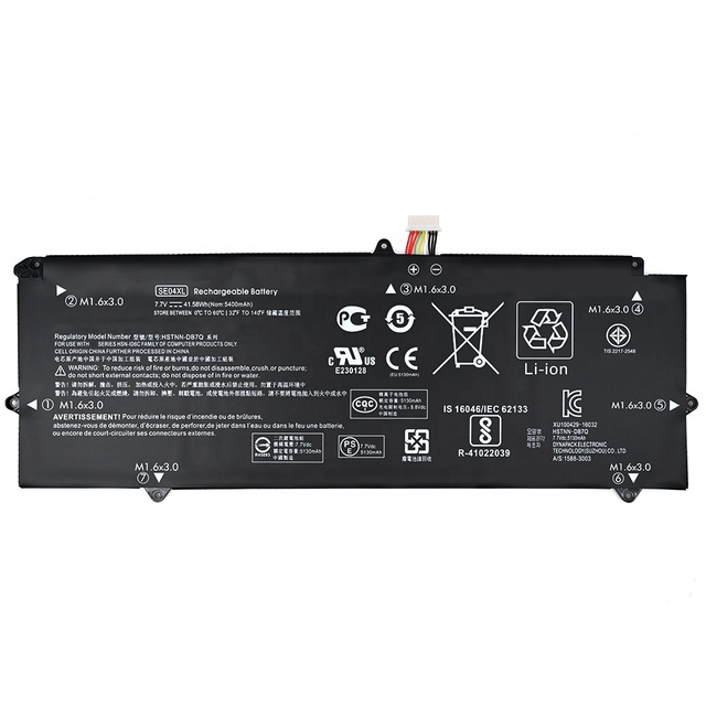 Wholesale 7.7V 41.58Wh Replacement Laptop Battery SE04XL HSTNN-DB7Q 860724-2C1 860724-2B1 860708-855 for Hp Pro X2 612 G2 Tablet