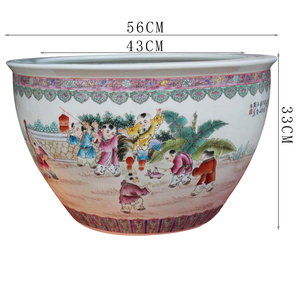 Vasi di piante Decorative per interni ed esterni in ceramica dipinti a mano antichi decorazioni per la casa di grandi dimensioni - Product Image 6