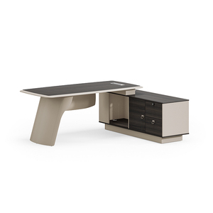 Bàn làm việc hiện đại, kiểu dáng tùy chỉnh, sang trọng, bàn làm việc giám đốc hiện đại, bàn làm việc giám đốc sang trọng bằng gỗ, bàn văn phòng sang trọng hiện đại - Product Image 3