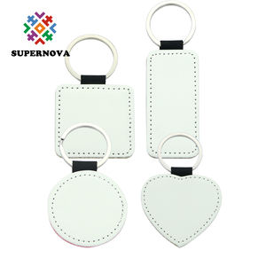 LLavero de cuero en blanco, sublimación, Corazón - Product Image 2