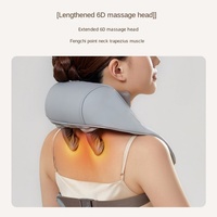Masajeador Eléctrico de Cuello con Compresión Caliente y Amasamiento, Tipo Chal, Recargable por USB, 3 Niveles, Función Musical, Cómodo