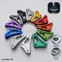 Composants de support en aluminium 6061 usinés CNC de précision, anodisés multicolores, services d'usinage CNC personnalisés FOEM