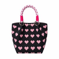 Bolso Tote Tejido con Doble Asa, Estilo Versátil para Llevar al Hombro, Bolso de Mano con Cierre Magnético para Atuendos Casuales de Calle y Fin de Semana