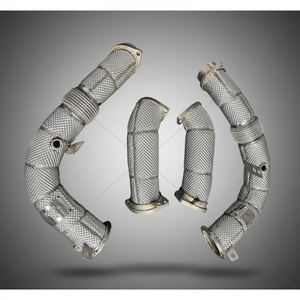 Pour les modèles <span class=keywords><strong>BMW</strong></span> X5M F95 / X6M <span class=keywords><strong>F96</strong></span> <span class=keywords><strong>Competition</strong></span>, le downpipe sport optimise le flux d'échappement, libère de la puissance et du couple supplémentaires. - Product Image 3