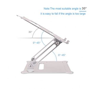 2020 Portable Notebook Computer <b>Stand</b> Independent Ergonomics Adjustable Angle Aluminum Laptop <b>Stand</b> Convertible Foldable Feature - Product Image 2