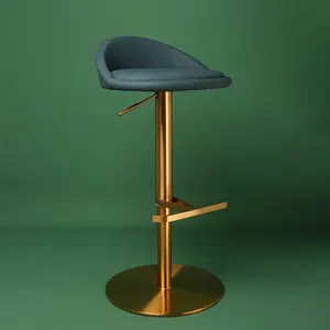Yeni tasarım sanatsal lüks Modern döner Bar tabureleri Bar masası sandalye yüksek sandalye mutfak çubukları