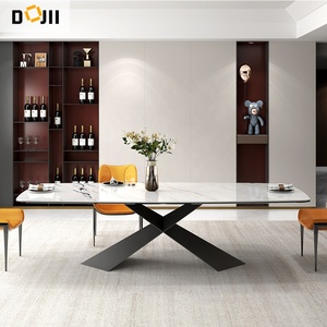 Thiên Tân chính thức truyền thống bằng đá cẩm thạch bàn ăn và ghế thiết lập màu đen lớn vuông bệ với 6 ghế - Product Image 2