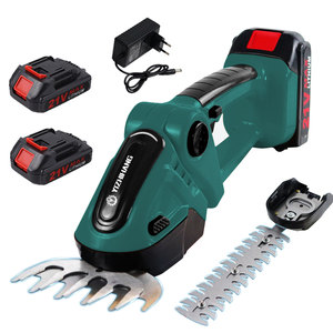 F FLLJ inalámbrico 21V batería de litio herramienta de jardín podadora de árboles al por mayor corte de plantas eléctrico cortasetos de doble hoja - Product Image 1