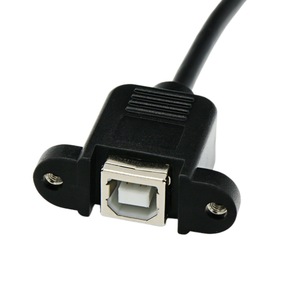 Micro <b>Usb</b> To Type B <b>Printer</b> Port Extension <b>Cable</b> With Ear Screw Holes Square Female Connector <b>For</b> Android Devices - Product Image 2