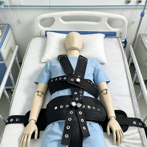 Ensemble de contention 3-en-1 pour épaules, taille et entrejambe, ceinture de positionnement patient à verrouillage magnétique, dispositifs de contention pour lit patient pour soins agités et <span class=keywords><strong>BDSM</strong></span> - Product Image 1