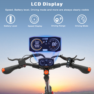 Scooter électrique F4 pour adultes, autonomie 100 km, moteur double 1400W, tout-terrain, pneus larges, pliage rapide, batterie 48V 20.8Ah, longue portée S - Product Image 2