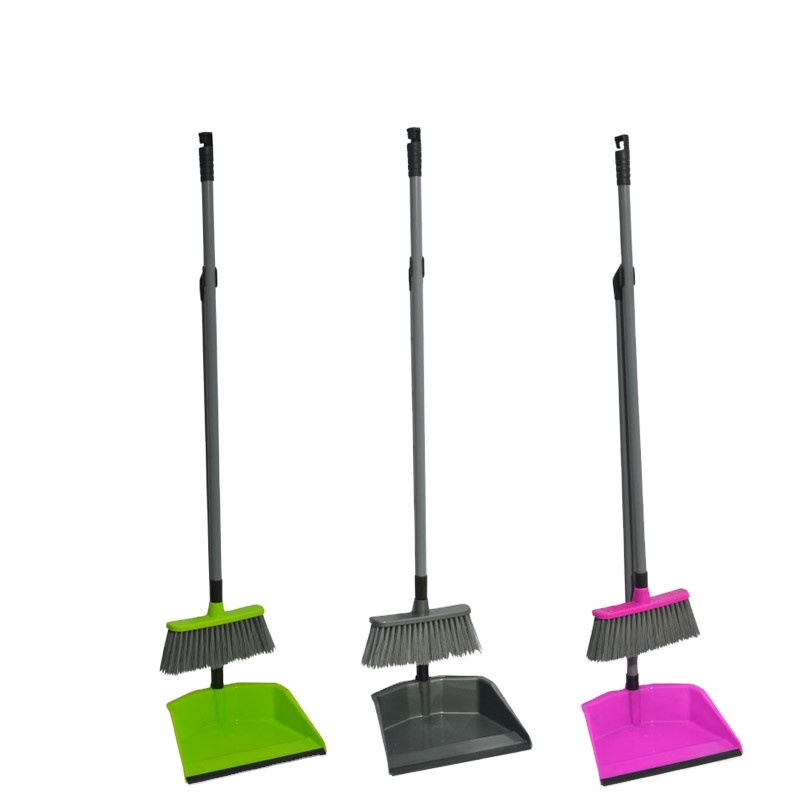 Набор из пылесборника и метлы хорошего качества с длинной ручкой для дома, кухни, комнаты, офиса