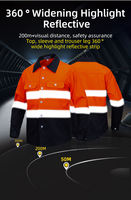 Vêtements de travail réfléchissants de sécurité personnalisés OEM, veste et pantalon industriels, combinaison de travail, uniformes de travail