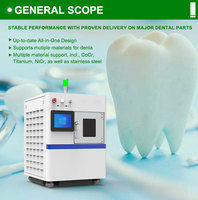 Imprimante 3D dentaire en métal, nouvelle technologie SLM, alimentation secteur, capacité de production 1000, plaque nominative personnalisée, fonctionnelle et durable